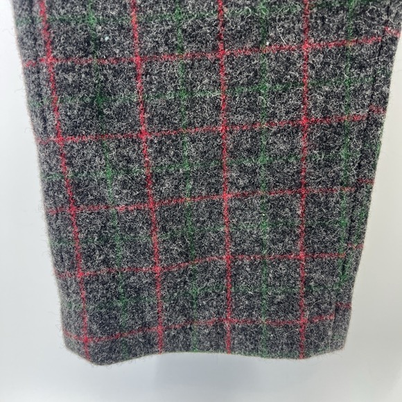 VINTAGE JOHNSON WOOLEN GRAY STRIPED HEAVY WOOL PANTS Sz 37 X 31.5 Thick - Picture 4 of 14